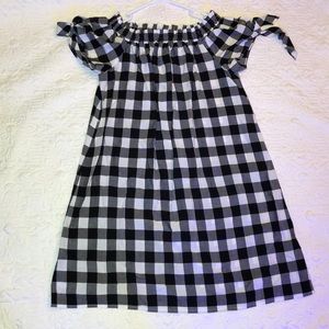 Ann Taylor Loft black and white Gangnam Dress Sz S
